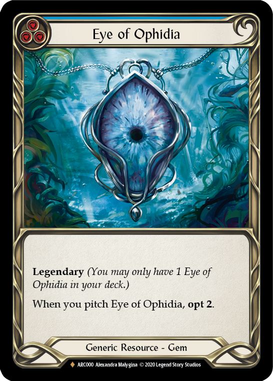 Eye of Ophidia [U-ARC000] (Arcane Rising Unlimited)  Unlimited Rainbow Foil | Chromatic Games