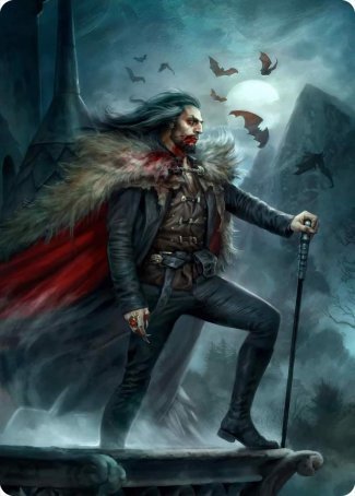 Dracula, Blood Immortal Art Card [Innistrad: Crimson Vow Art Series] | Chromatic Games