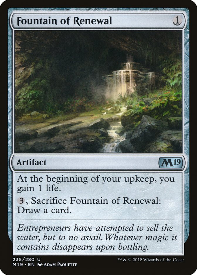 Fountain of Renewal [Core Set 2019] | Chromatic Games