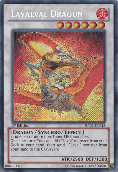 Lavalval Dragun [HA06-EN048] Secret Rare | Chromatic Games