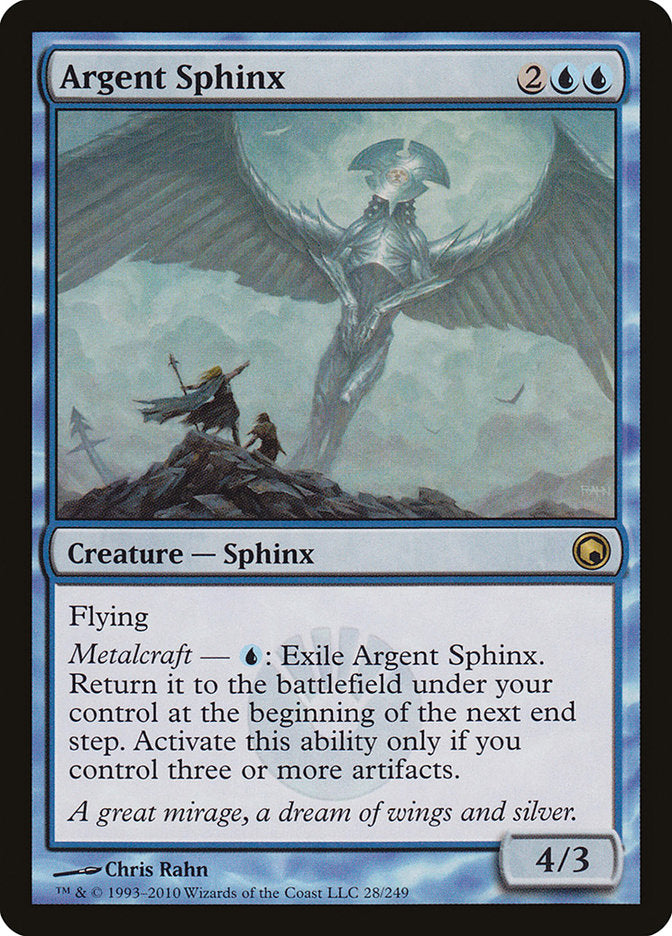 Argent Sphinx [Scars of Mirrodin] | Chromatic Games