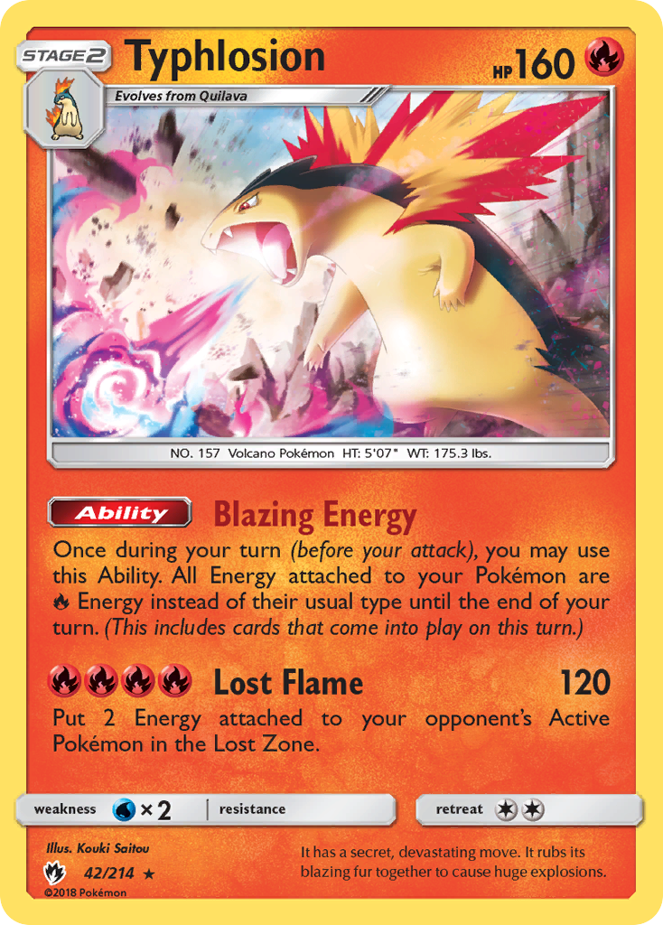 Typhlosion (42/214) [Sun & Moon: Lost Thunder] | Chromatic Games