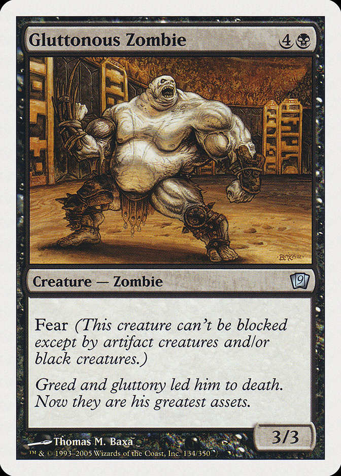 Gluttonous Zombie [Ninth Edition] | Chromatic Games