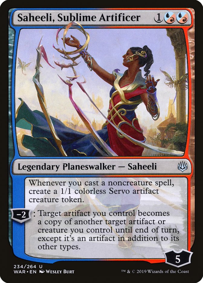 Saheeli, Sublime Artificer [War of the Spark] | Chromatic Games