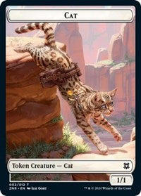 Cat // Hydra Double-Sided Token [Zendikar Rising Tokens] | Chromatic Games