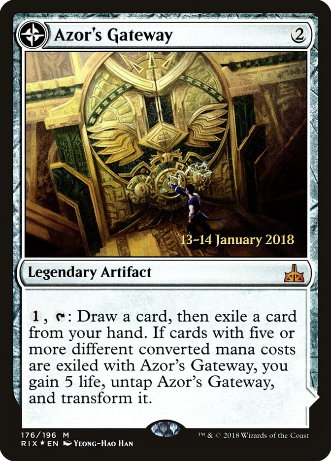 Azor's Gateway // Sanctum of the Sun [Rivals of Ixalan Prerelease Promos] | Chromatic Games