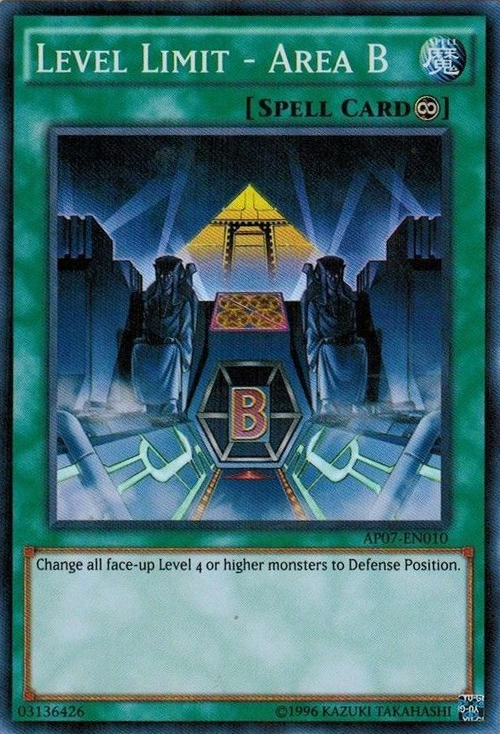 Level Limit - Area B [AP07-EN010] Super Rare | Chromatic Games
