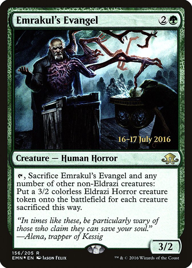 Emrakul's Evangel [Eldritch Moon Prerelease Promos] | Chromatic Games