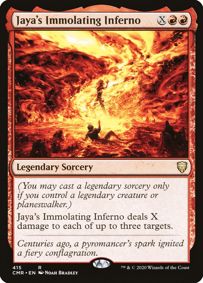 Jaya's Immolating Inferno [Commander Legends] | Chromatic Games