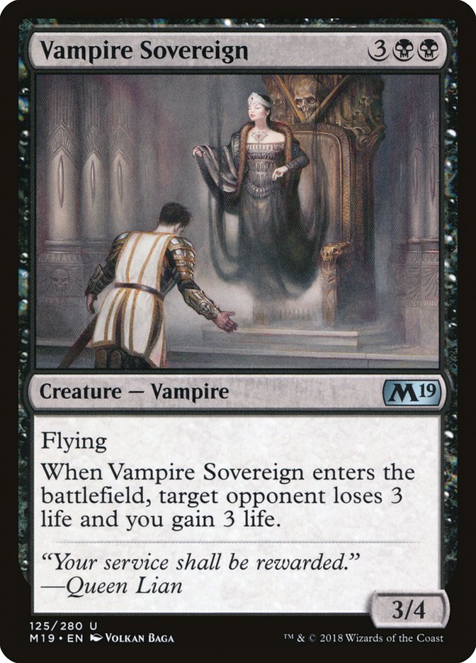 Vampire Sovereign [Core Set 2019] | Chromatic Games