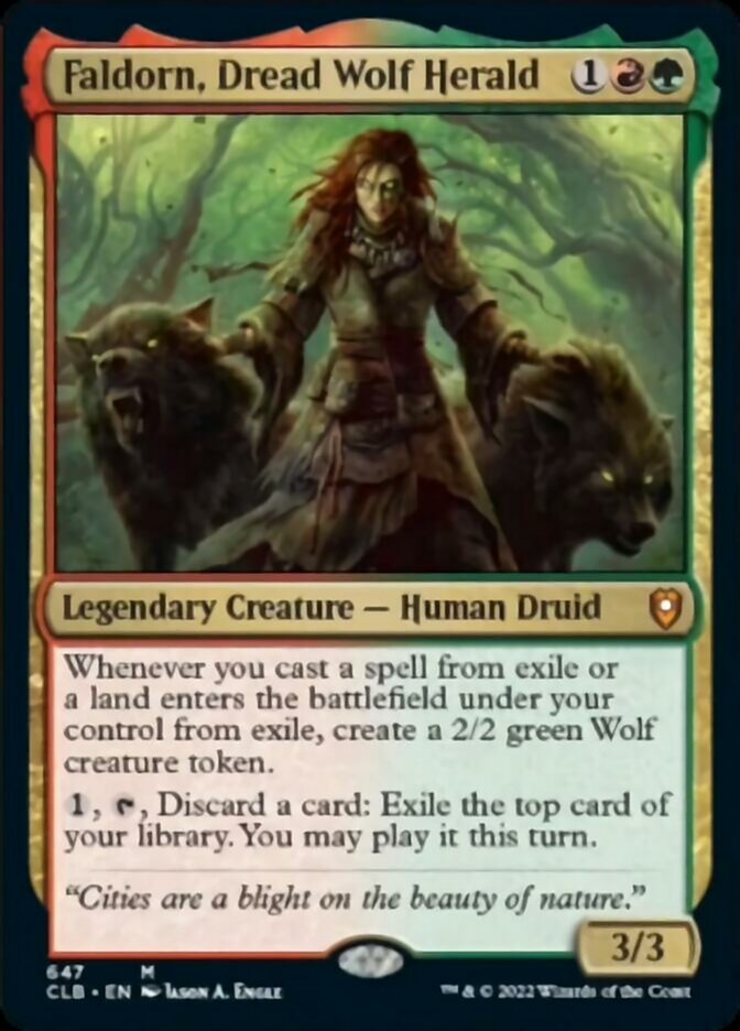 Faldorn, Dread Wolf Herald [Commander Legends: Battle for Baldur's Gate] | Chromatic Games