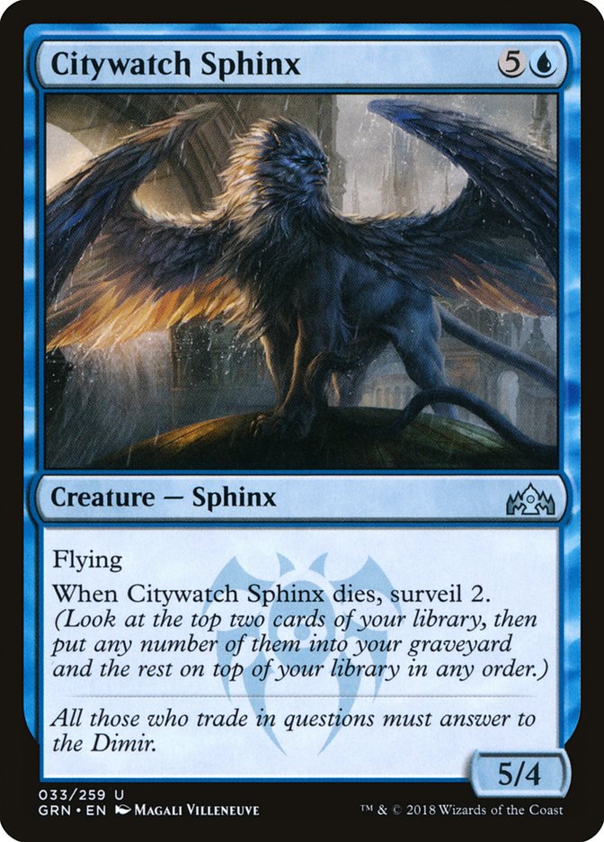 Citywatch Sphinx [Guilds of Ravnica] | Chromatic Games