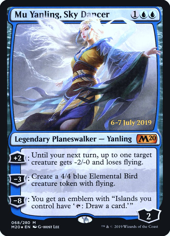 Mu Yanling, Sky Dancer [Core Set 2020 Prerelease Promos] | Chromatic Games