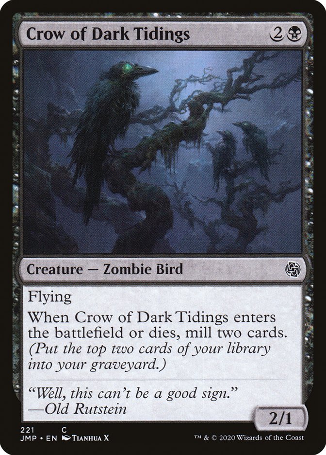 Crow of Dark Tidings [Jumpstart] | Chromatic Games