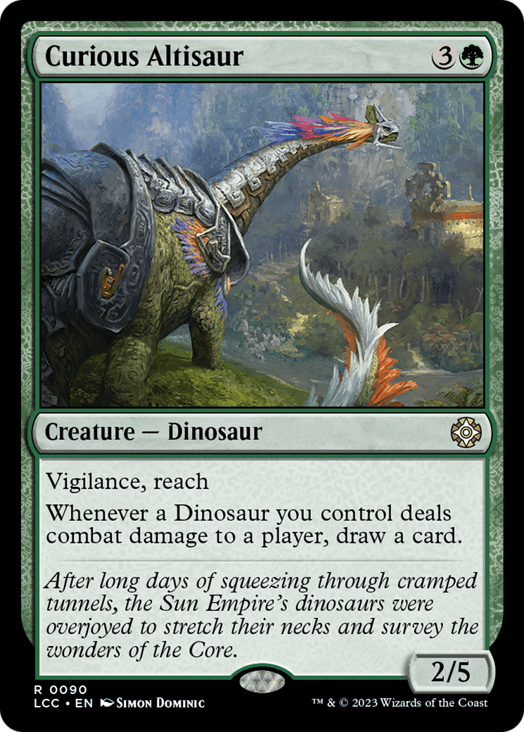 Curious Altisaur [The Lost Caverns of Ixalan Commander] | Chromatic Games