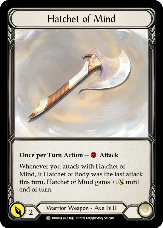 Hatchet of Mind [BOL004] (Monarch Boltyn Blitz Deck) | Chromatic Games