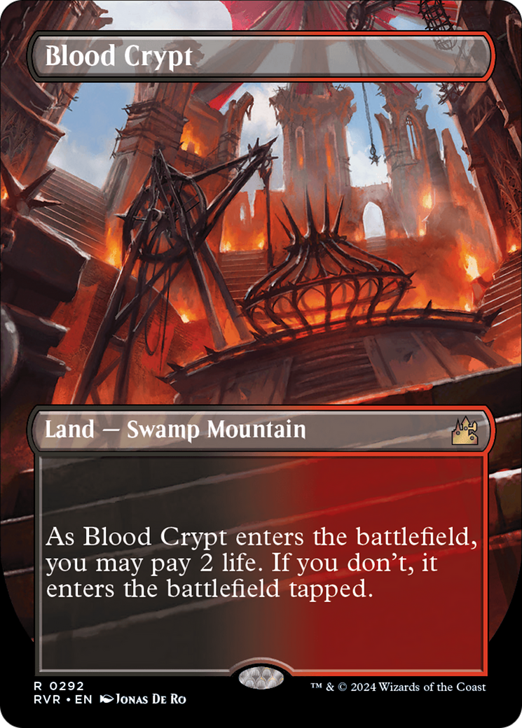 Blood Crypt (Borderless) [Ravnica Remastered] | Chromatic Games