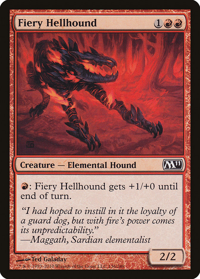 Fiery Hellhound [Magic 2011] | Chromatic Games