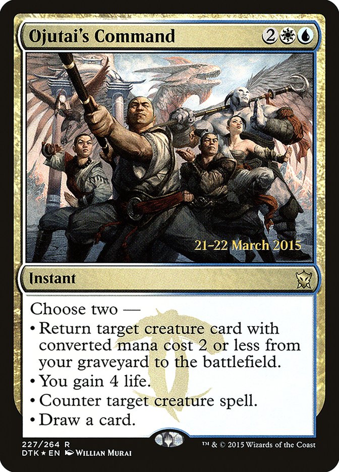 Ojutai's Command [Dragons of Tarkir Prerelease Promos] | Chromatic Games