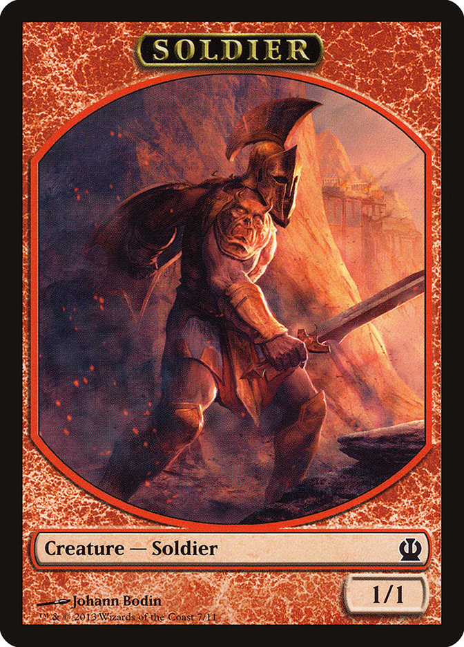 Soldier Token (7/11) [Theros Tokens] | Chromatic Games