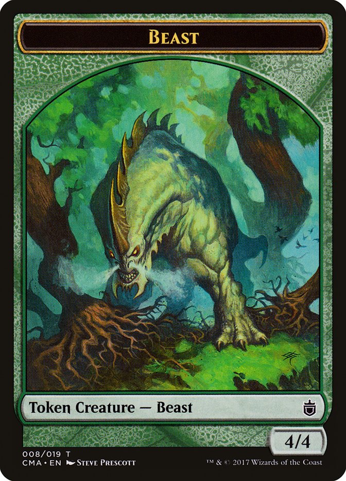 Beast Token (008/019) [Commander Anthology Tokens] | Chromatic Games