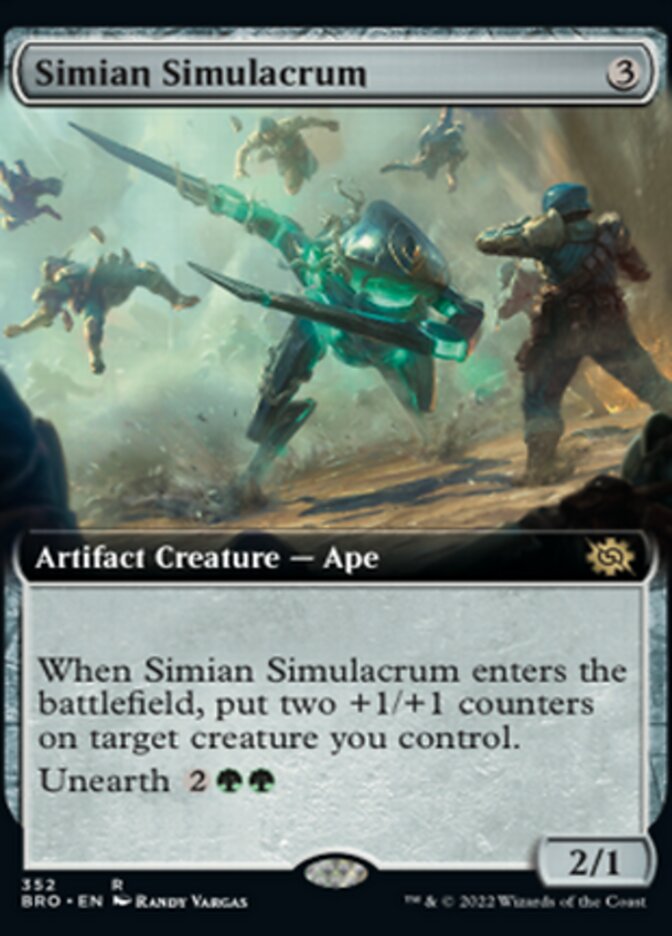 Simian Simulacrum (Extended Art) [The Brothers' War] | Chromatic Games