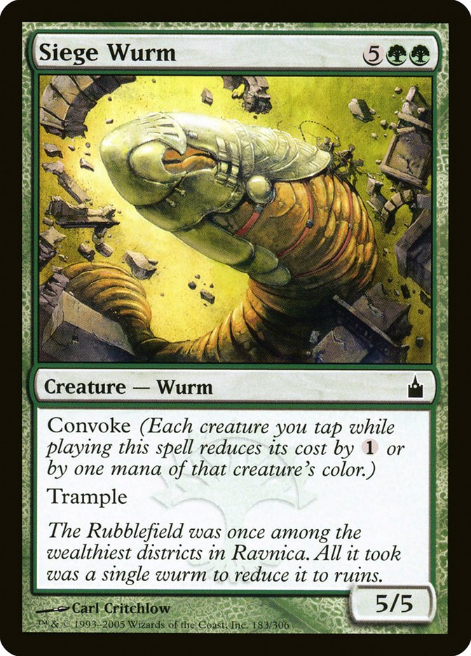 Siege Wurm [Ravnica: City of Guilds] | Chromatic Games