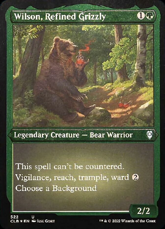 Wilson, Refined Grizzly (Foil Etched) [Commander Legends: Battle for Baldur's Gate] | Chromatic Games