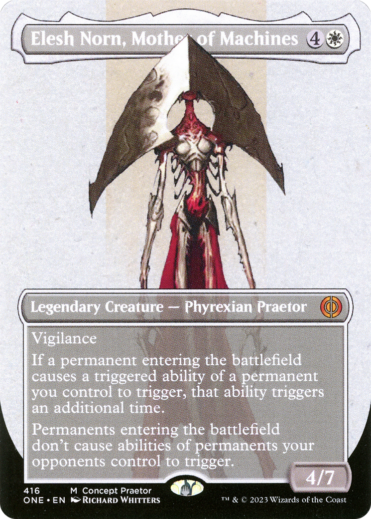 Elesh Norn, Mother of Machines (Borderless Concept Praetors) [Phyrexia: All Will Be One] | Chromatic Games