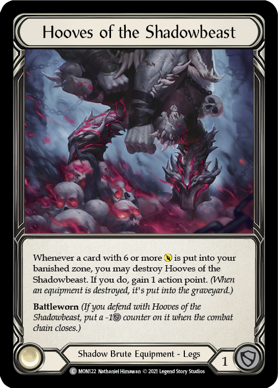 Hooves of the Shadowbeast [MON122] (Monarch)  1st Edition Normal | Chromatic Games