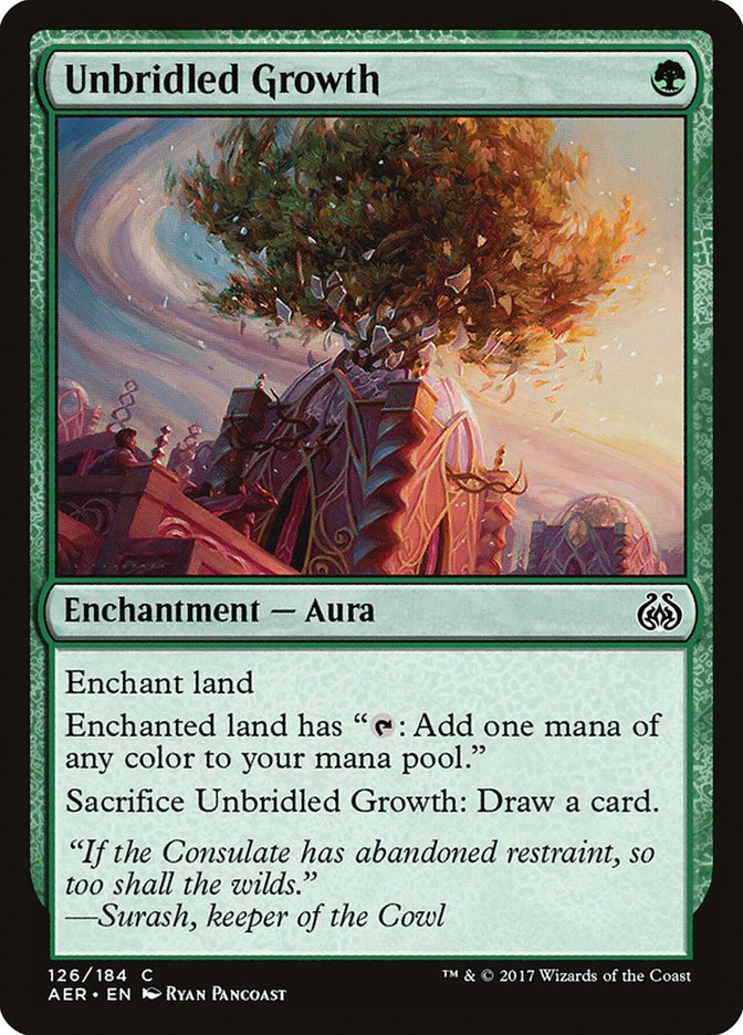 Unbridled Growth [Aether Revolt] | Chromatic Games