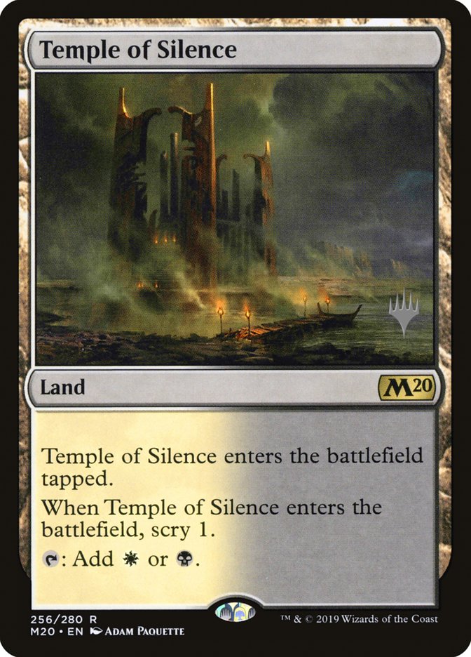 Temple of Silence (Promo Pack) [Core Set 2020 Promos] | Chromatic Games