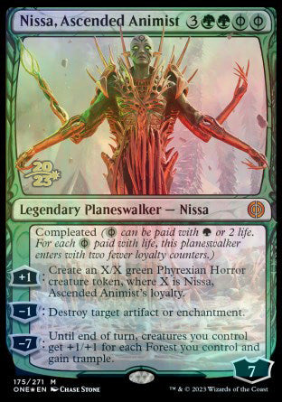 Nissa, Ascended Animist [Phyrexia: All Will Be One Prerelease Promos] | Chromatic Games