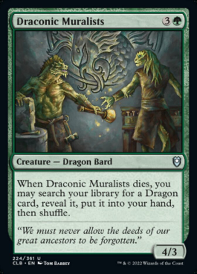 Draconic Muralists [Commander Legends: Battle for Baldur's Gate] | Chromatic Games