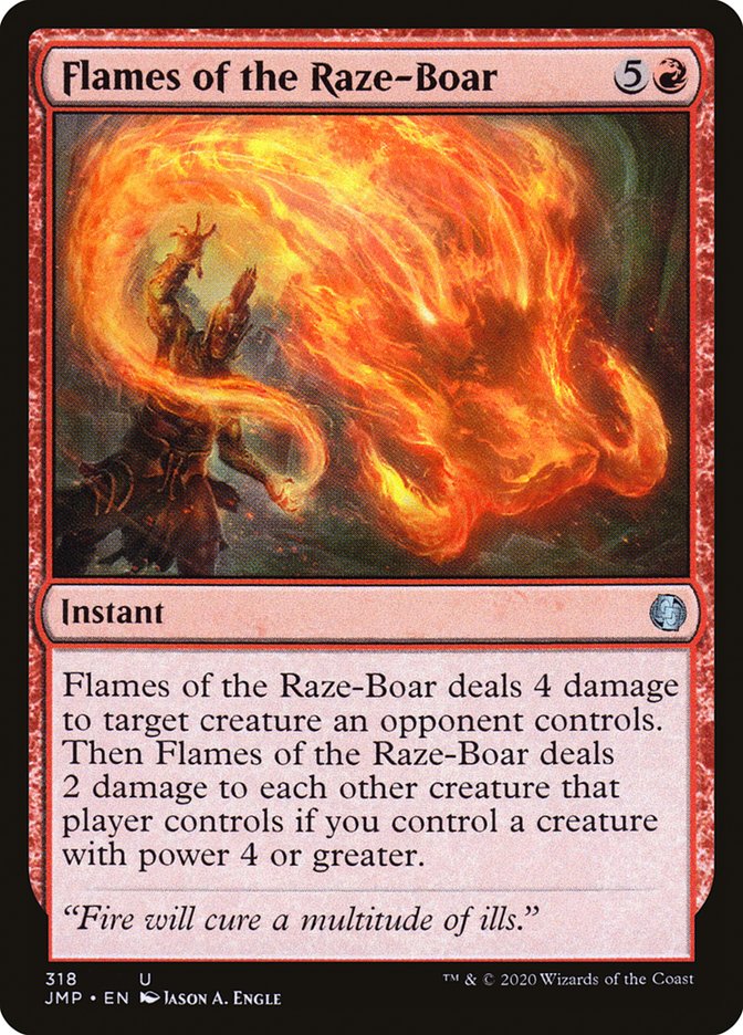 Flames of the Raze-Boar [Jumpstart] | Chromatic Games