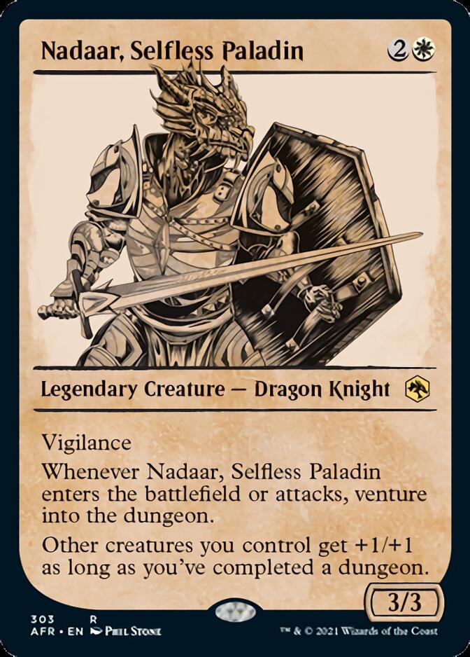 Nadaar, Selfless Paladin (Showcase) [Dungeons & Dragons: Adventures in the Forgotten Realms] | Chromatic Games