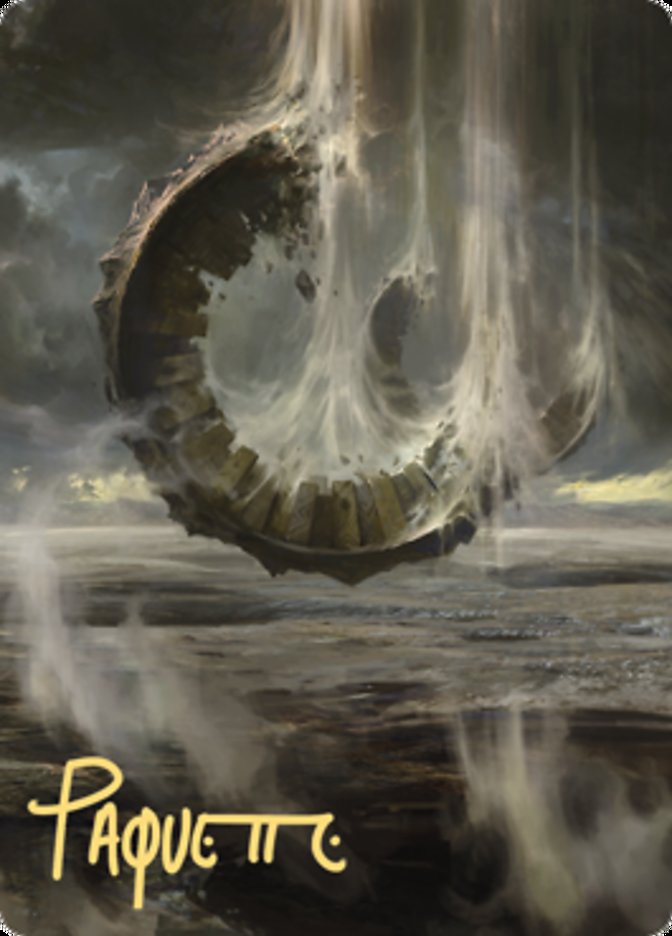 Wasteland Art Card (Gold-Stamped Signature) [Zendikar Rising Art Series] | Chromatic Games