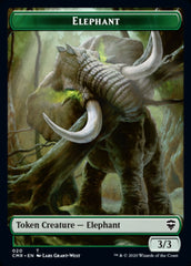 Beast (19) // Elephant Double-Sided Token [Commander Legends Tokens] | Chromatic Games