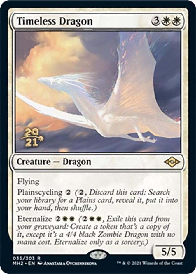 Timeless Dragon [Modern Horizons 2 Prerelease Promos] | Chromatic Games