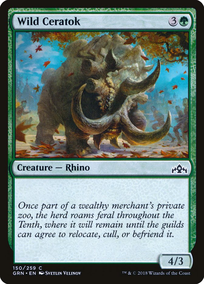 Wild Ceratok [Guilds of Ravnica] | Chromatic Games