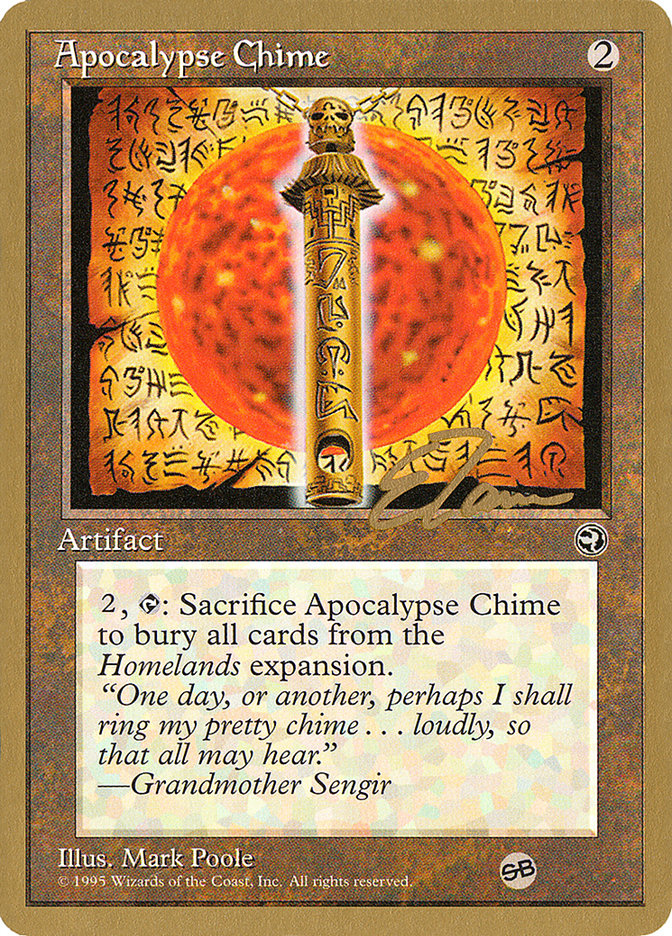 Apocalypse Chime (Eric Tam) (SB) [Pro Tour Collector Set] | Chromatic Games