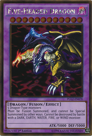 Five-Headed Dragon [PGL2-EN078] Gold Rare | Chromatic Games