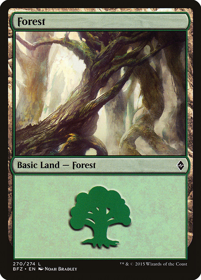 Forest (270) [Battle for Zendikar] | Chromatic Games