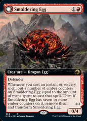 Smoldering Egg // Ashmouth Dragon (Extended Art) [Innistrad: Midnight Hunt] | Chromatic Games