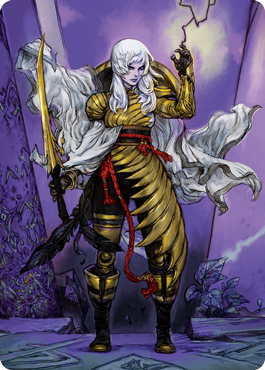 The Wandering Emperor 1 Art Card [Kamigawa: Neon Dynasty Art Series] | Chromatic Games