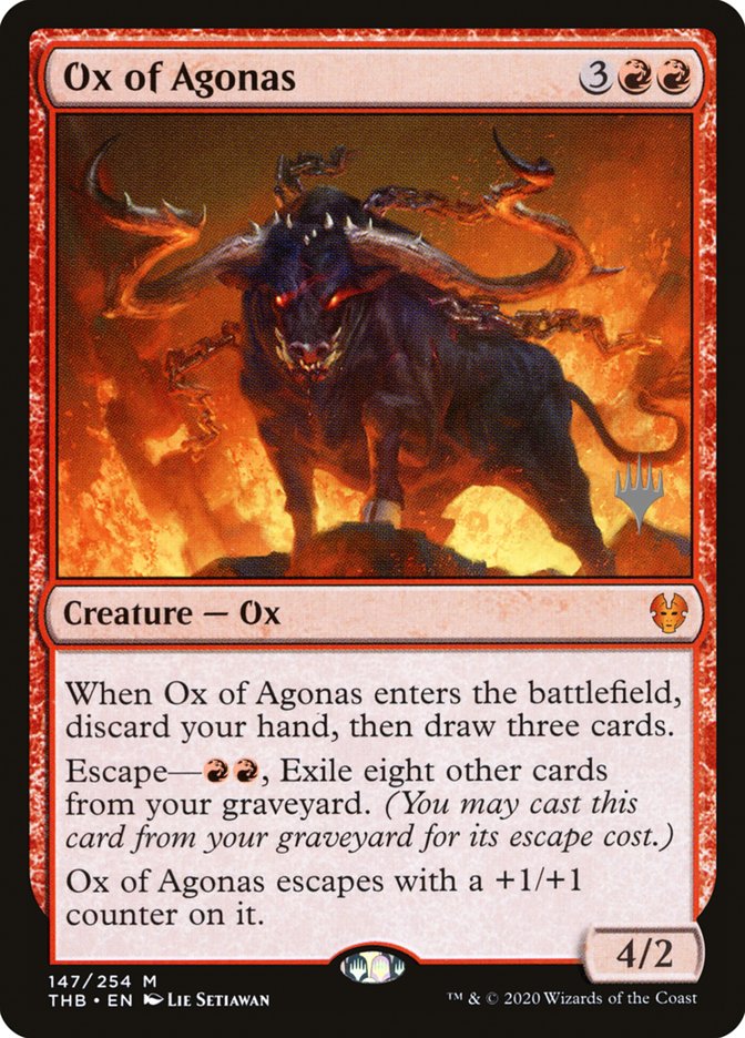 Ox of Agonas (Promo Pack) [Theros Beyond Death Promos] | Chromatic Games