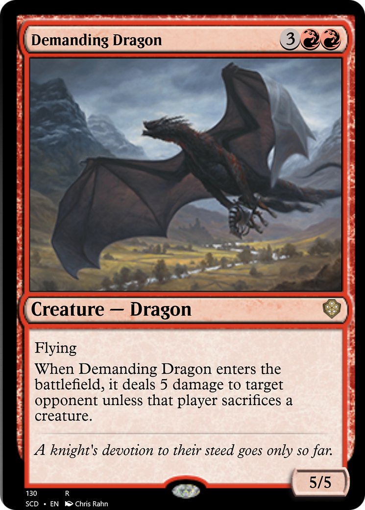 Demanding Dragon [Starter Commander Decks] | Chromatic Games