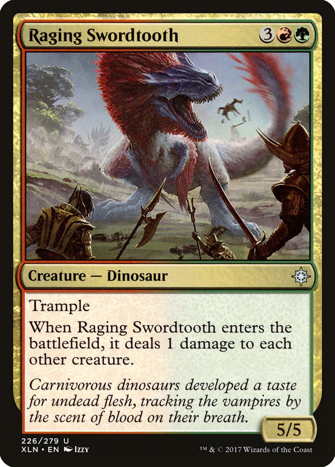 Raging Swordtooth [Ixalan] | Chromatic Games