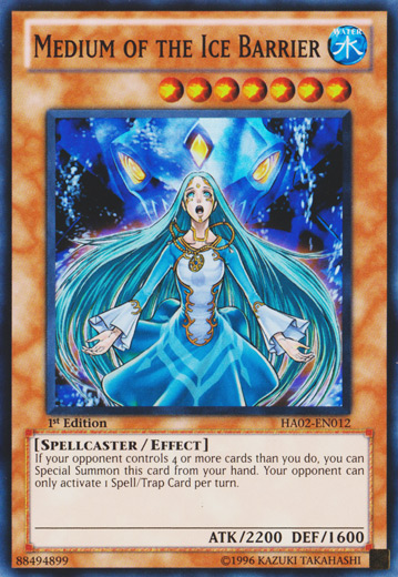 Medium of the Ice Barrier [HA02-EN012] Super Rare | Chromatic Games