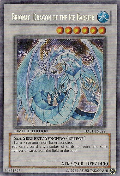 Brionac, Dragon of the Ice Barrier [HA01-EN022] Secret Rare | Chromatic Games